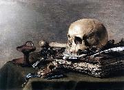 unknow artist Vanitas still life. oil painting on canvas